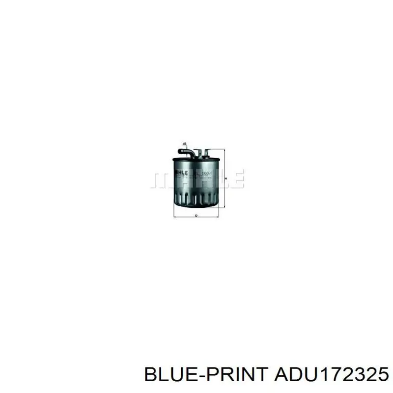 Купити ADU172325 Blue Print Фільтр-відстійник палива грубої очистки