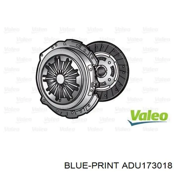 ADU173018 Blue Print комплект зчеплення (3 частини)