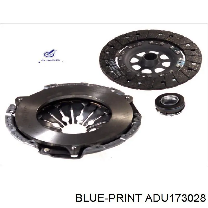 Купити ADU173028 Blue Print Комплект зчеплення (диск, корзина, підшипник)