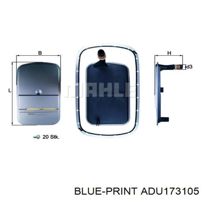 Купити ADU173105 Blue Print Диск зчеплення