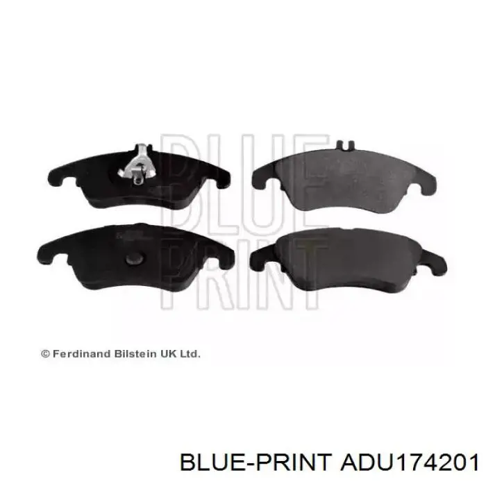 Купити ADU174201 Blue Print Колодки гальмівні передні, дискові