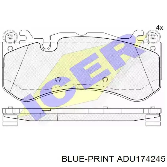 573803J Jurid/Bendix Колодки гальмівні задні, дискові