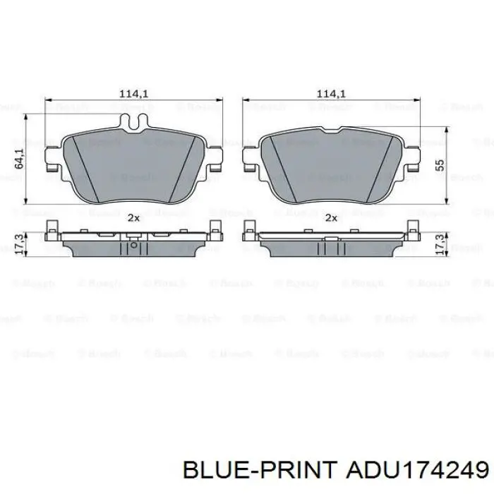 Передні тормозні колодки 573843J Jurid/Bendix