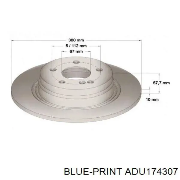 ADU174307 Blue Print Дискові гальма