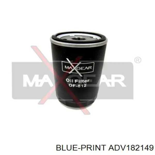 Масляний фільтр двигуна Blue Print ADV182149 ціна, від 4.82 USD
