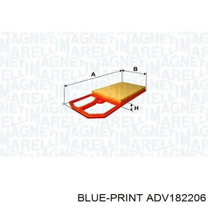 Купити ADV182206 Blue Print Автомобільний фільтр повітря