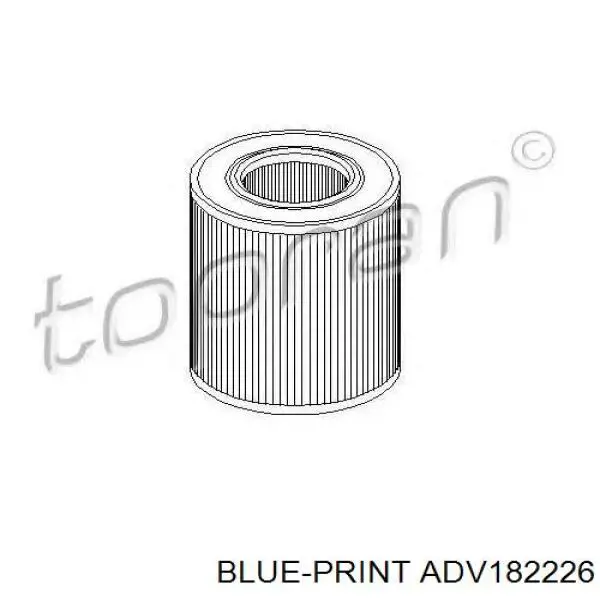 Елемент повітряного фільтра Blue Print ADV182226 ціна, від 9.46 USD