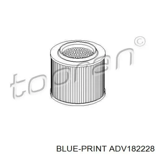 Елемент повітряного фільтра Blue Print ADV182228 ціна, від 14.30 USD