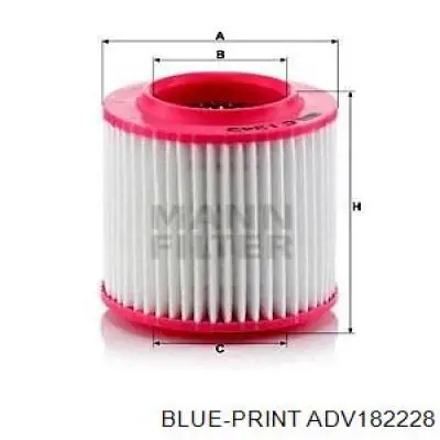Купити ADV182228 Blue Print Автомобільний фільтр повітря