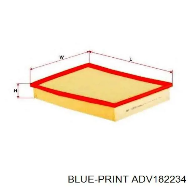 ADV182234 Blue Print Повітряний фільтр двигуна