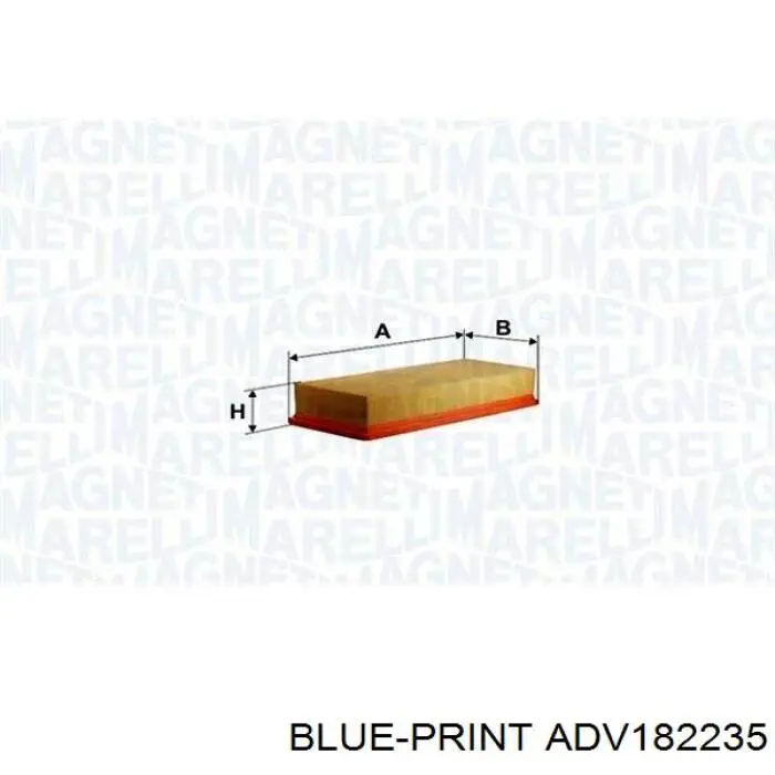 Купити ADV182235 Blue Print Автомобільний фільтр повітря