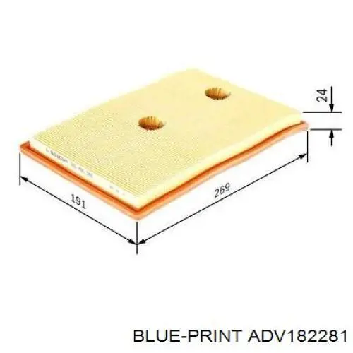 Фільтр повітряний Blue Print ADV182281