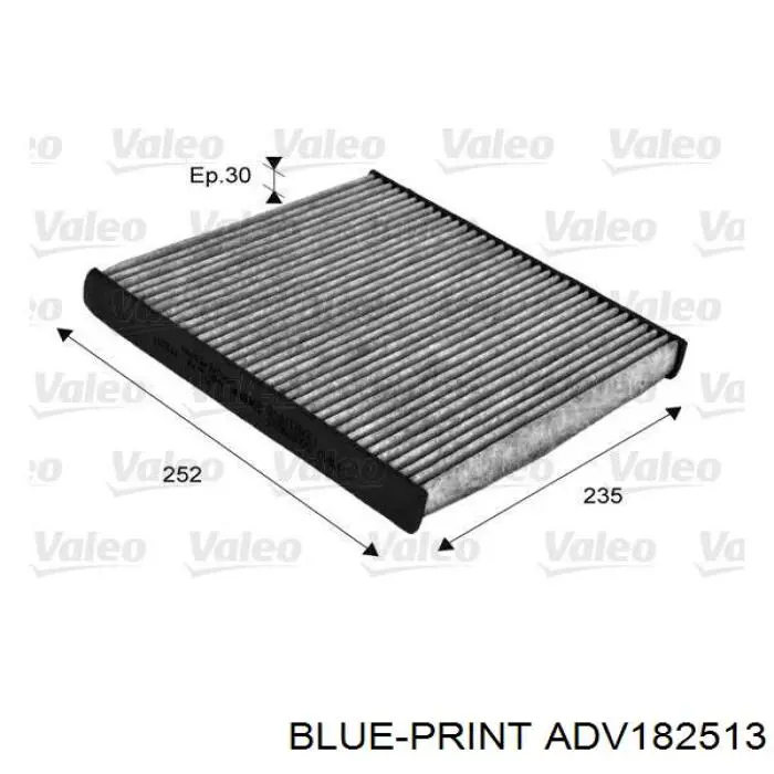 Фільтр салону ADV182513 Blue Print