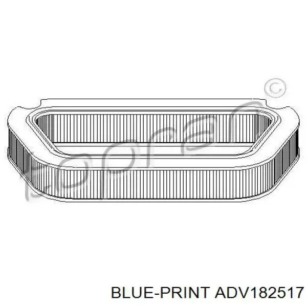 Купити ADV182517 Blue Print Фільтр салону вугільний