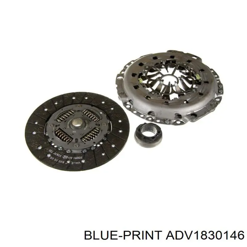 Купити ADV1830146 Blue Print Комплект зчеплення (диск, корзина, підшипник)