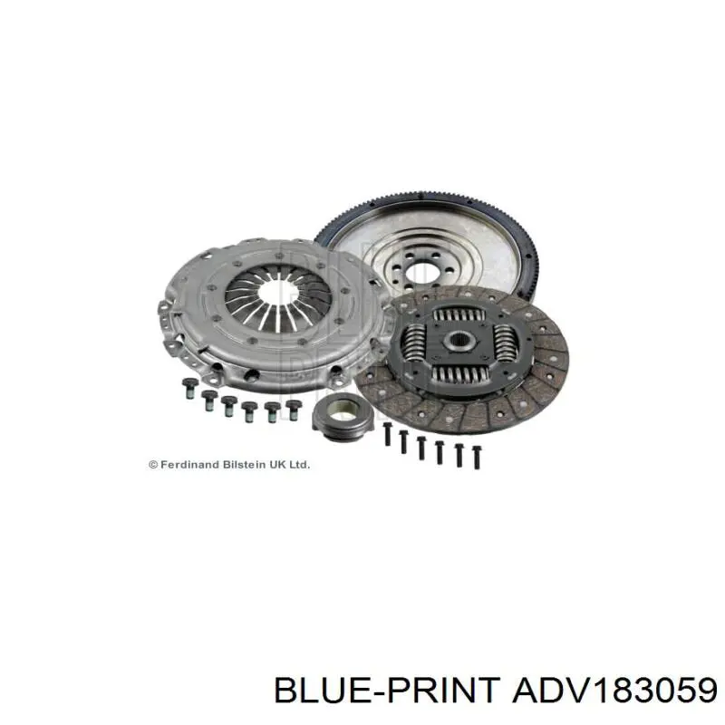 Купити ADV183059 Blue Print Комплект зчеплення (диск, корзина, підшипник)