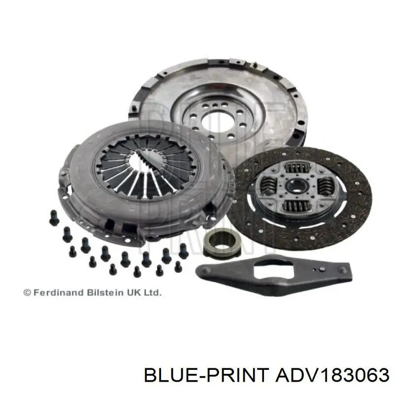 Купити ADV183063 Blue Print Комплект зчеплення (диск, корзина, підшипник)