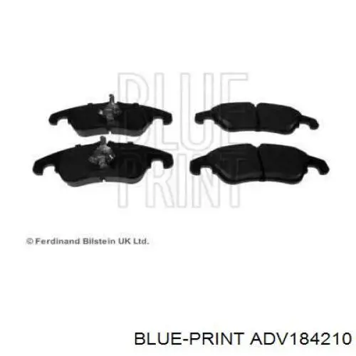 Купити ADV184210 Blue Print Колодки гальмівні передні, дискові