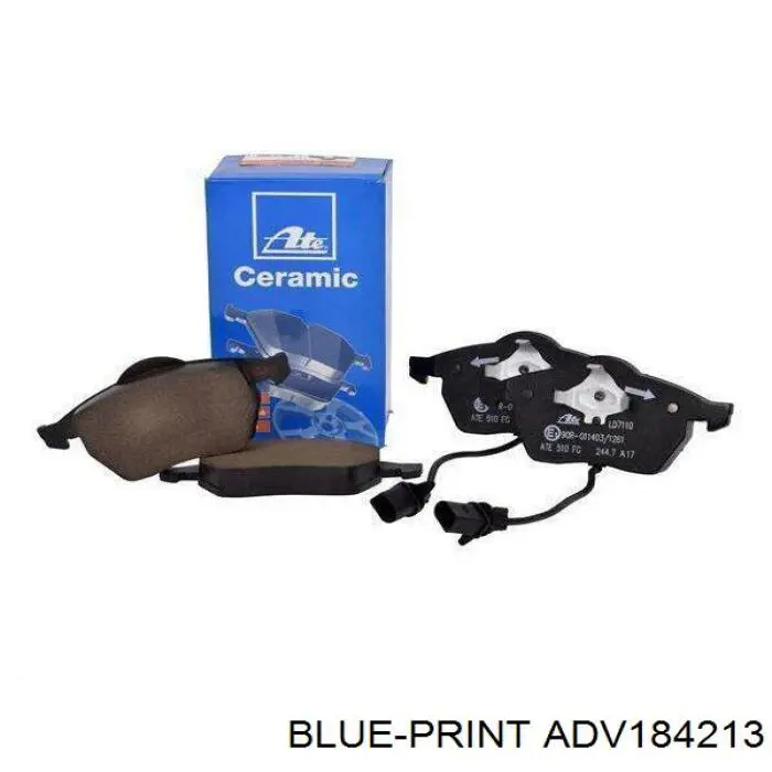 Купити ADV184213 Blue Print Колодки гальмівні передні, дискові
