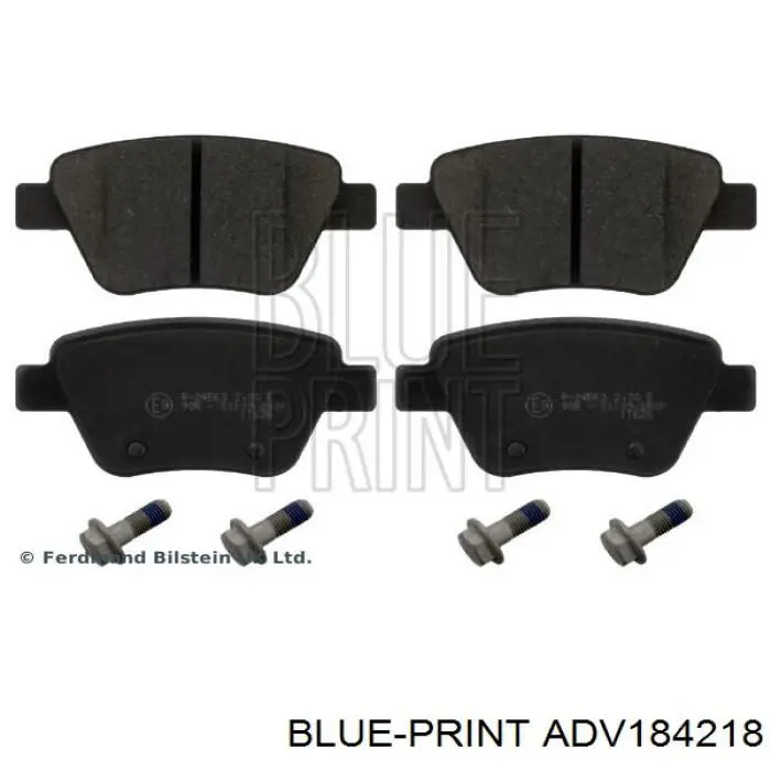 Колодки гальмові задні, дискові ADV184218 Blue Print