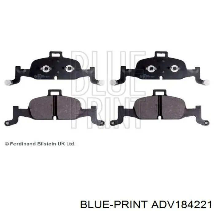 Колодки гальмівні передні, дискові 8W0698151AR VAG