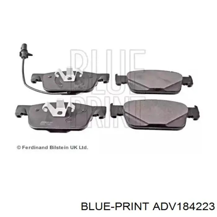 Колодки гальмівні передні, дискові ADV184223 Blue Print