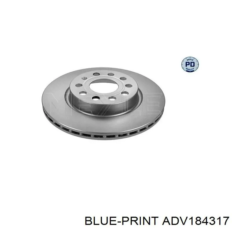 Диск гальмівний передній Blue Print ADV184317