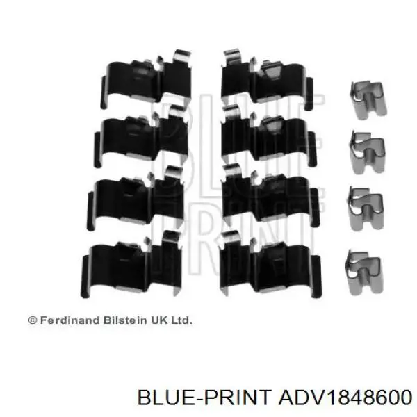 Комплект пружинок кріплення дискових колодок, передніх Renault (RVI) 410830001R