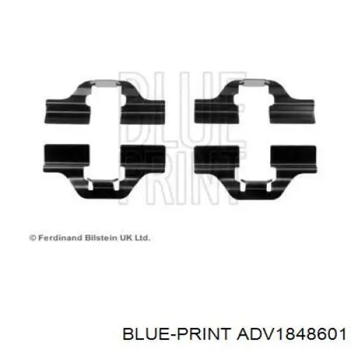 Задні гальмівні колодки Blue Print ADV1848601 ціна, від 6.03 USD