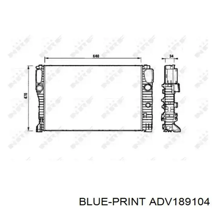 Помпа охолодження Blue Print ADV189104 ціна, від 34.91 USD