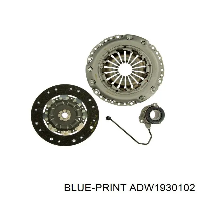 Комплект зчеплення (3 частини) Blue Print ADW1930102 ціна, від 154.04 USD