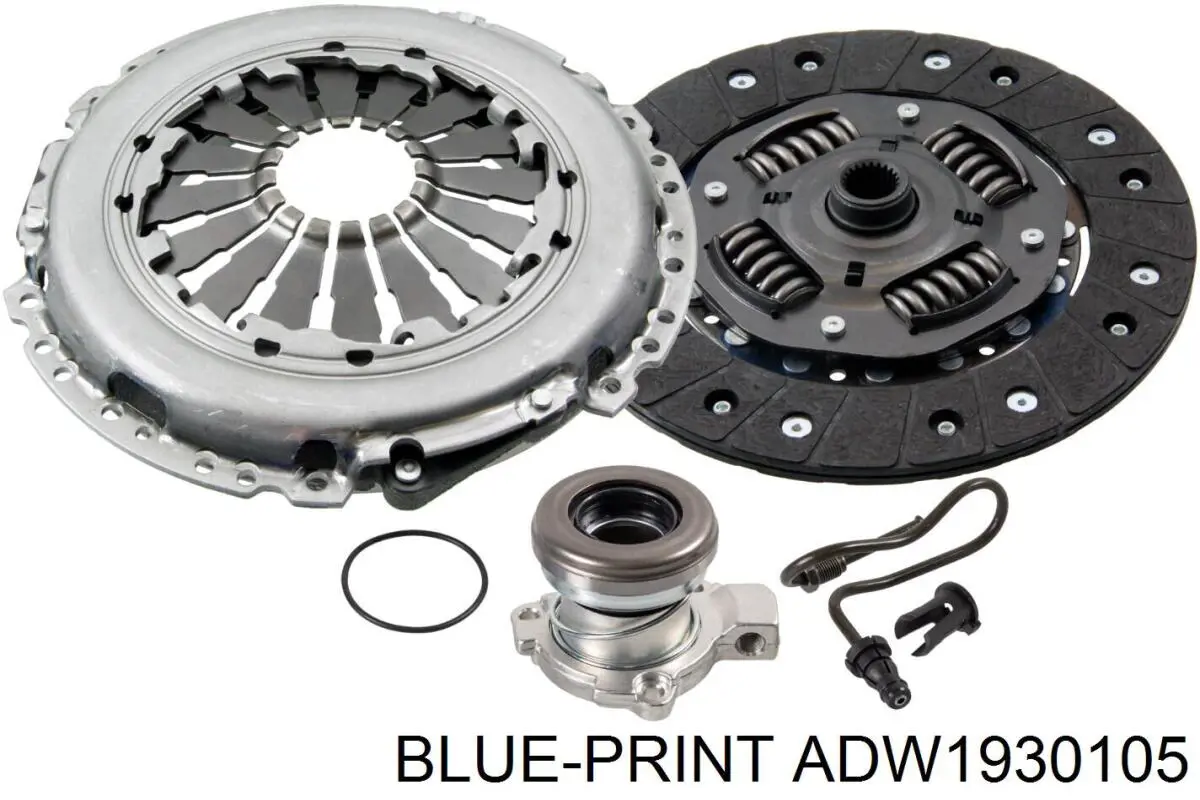 Купити ADW1930105 Blue Print Комплект зчеплення (диск, корзина, підшипник)