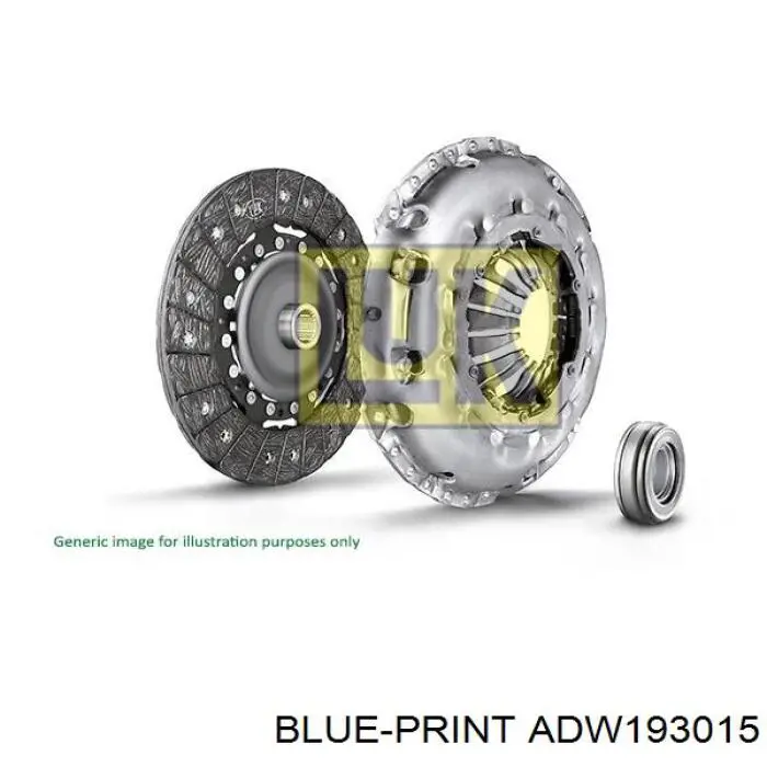 ADW193015 Blue Print комплект зчеплення (3 частини)