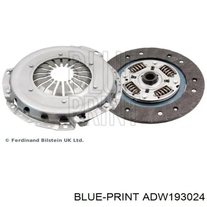 Купити ADW193024 Blue Print Комплект зчеплення (диск, корзина, підшипник)