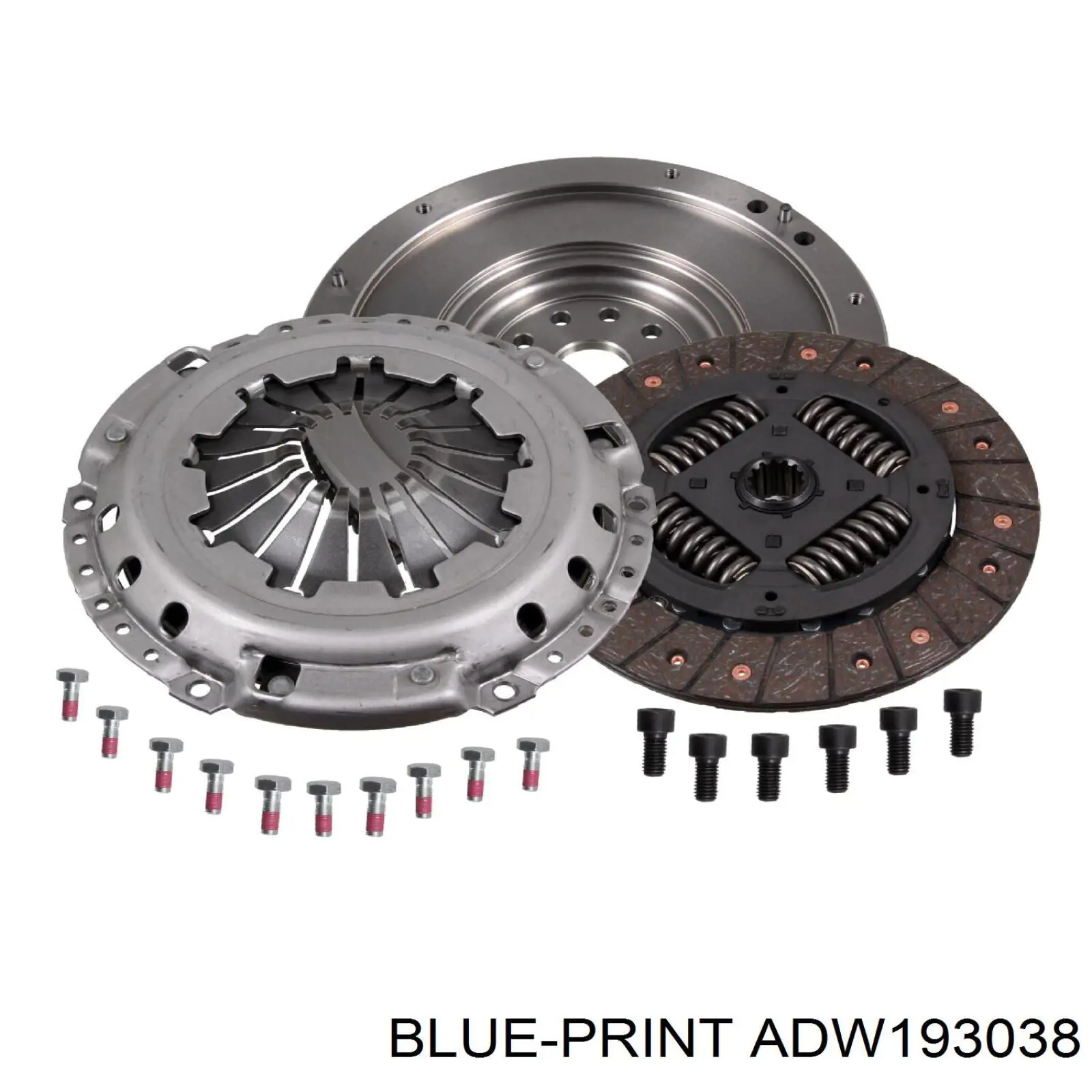 Купити ADW193038 Blue Print Комплект зчеплення (диск, корзина, підшипник)
