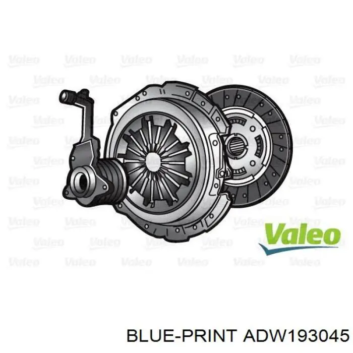 Комплект зчеплення (3 частини) Blue Print ADW193045 ціна, від 111.55 USD