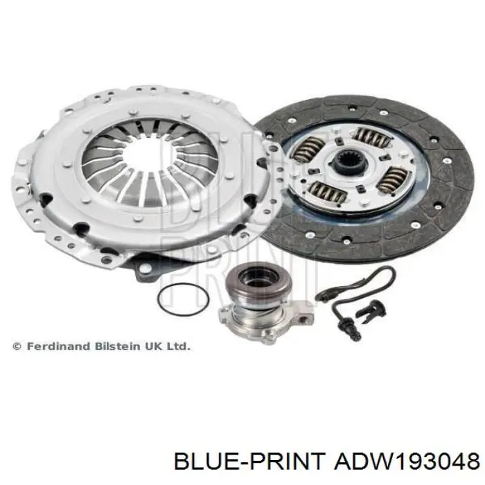 Купити ADW193048 Blue Print Комплект зчеплення (диск, корзина, підшипник)
