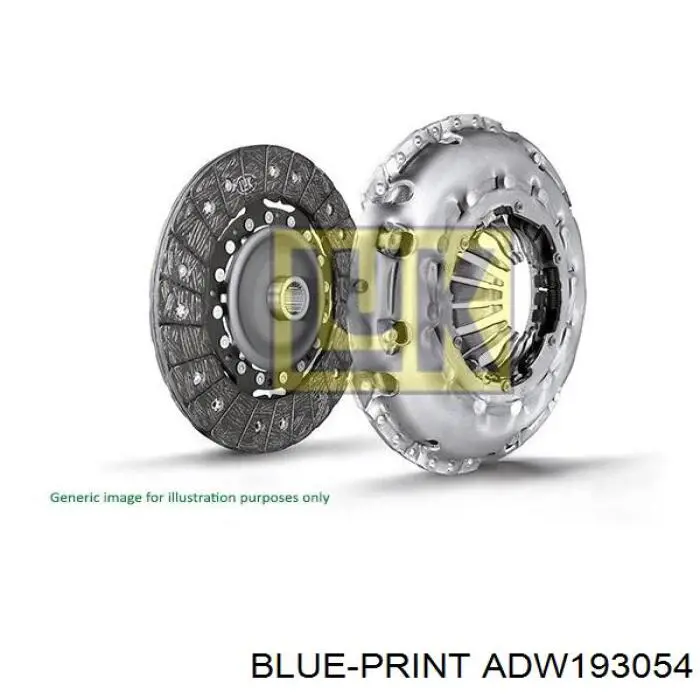 ADW193054 Blue Print комплект зчеплення (3 частини)