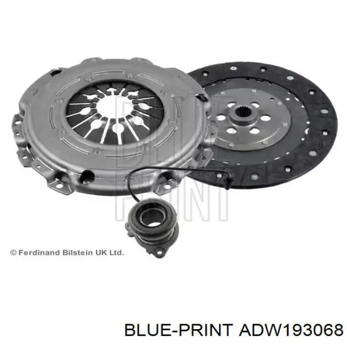 Комплект зчеплення (3 частини) Blue Print ADW193068 ціна, від 176.32 USD