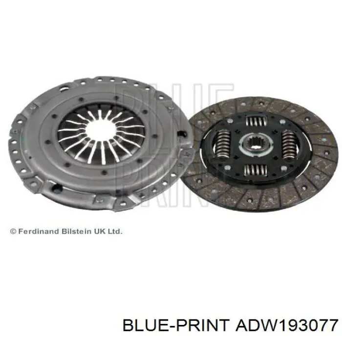 Купити ADW193077 Blue Print Комплект зчеплення (диск, корзина, підшипник)