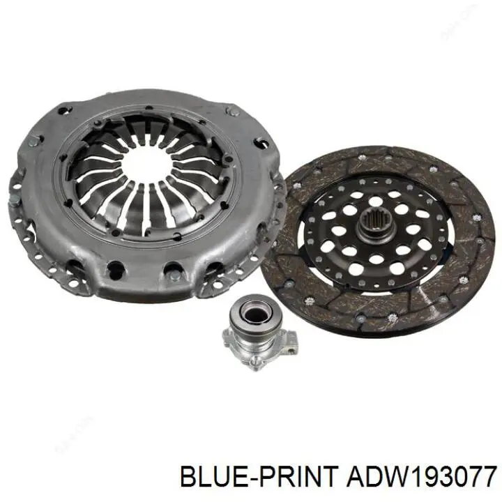 Купити ADW193077 Blue Print Комплект зчеплення (диск, корзина, підшипник)
