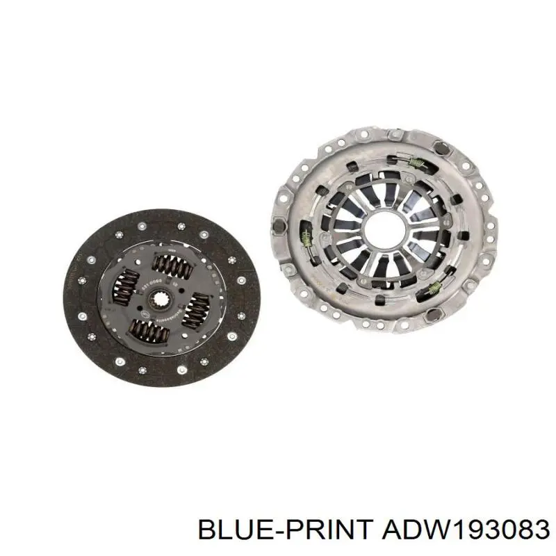 Купити ADW193083 Blue Print Комплект зчеплення (диск, корзина, підшипник)