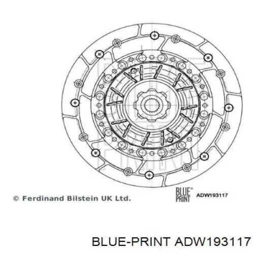 ADW193117 Blue Print Диск зчеплення