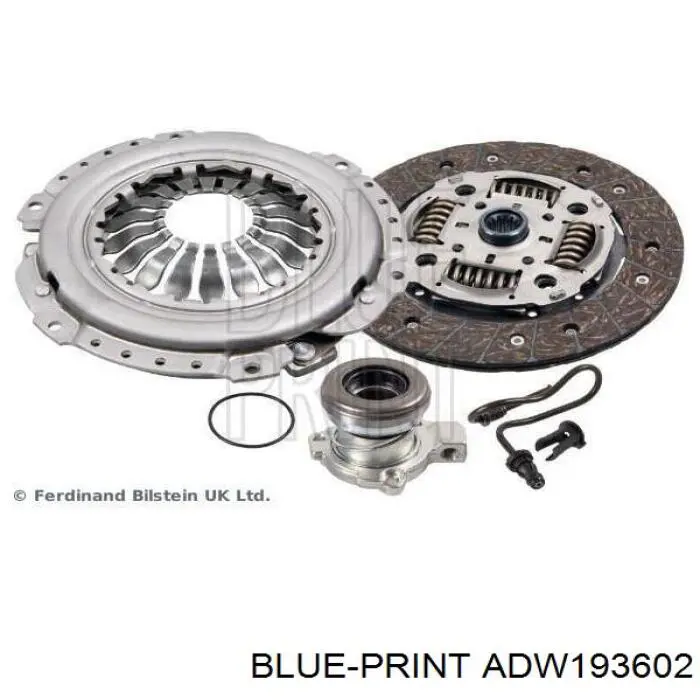 Купити ADW193602 Blue Print Робочий циліндр зчеплення в зборі з витискним підшипником