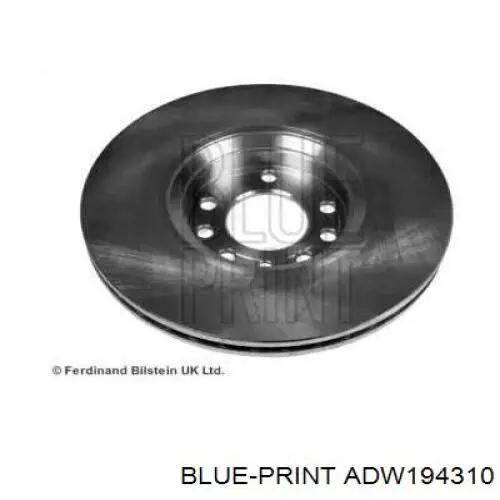 Диск гальмівний передній ADW194310 Blue Print