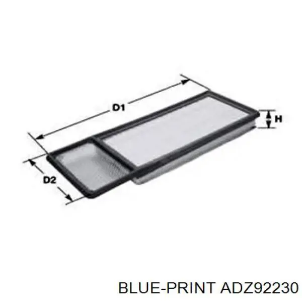Елемент повітряного фільтра Blue Print ADZ92230 ціна, від 6.78 USD