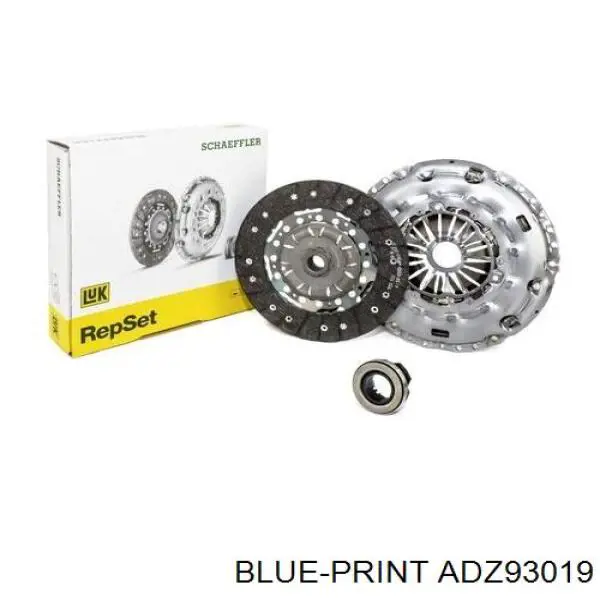 Купити ADZ93019 Blue Print Комплект зчеплення (диск, корзина, підшипник)