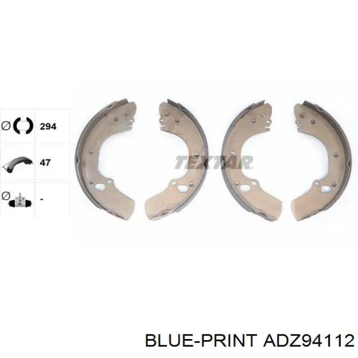 Колодки гальмові задні, барабанні 90543394552241 Opel