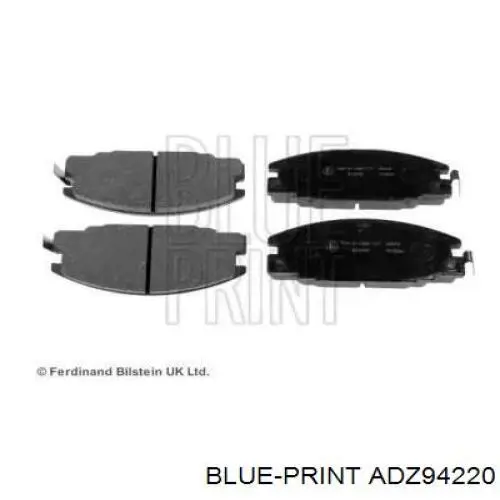 Купити ADZ94220 Blue Print Колодки гальмівні передні, дискові