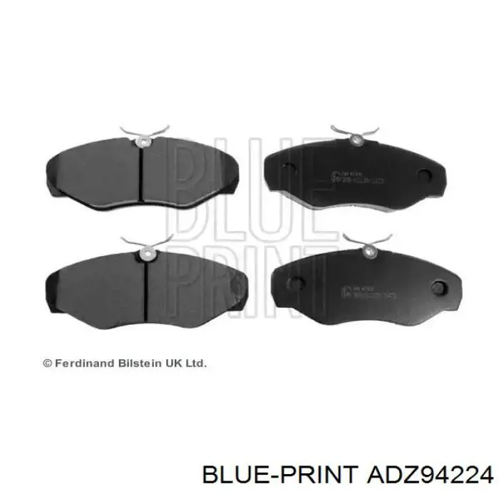 Колодки гальмівні передні, дискові ADZ94224 Blue Print